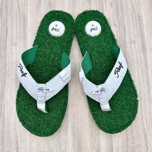 Reef Men’s Mulligan II Green Golf Flip Flops w Bottle Opener Bottom US 9 / EU 42
